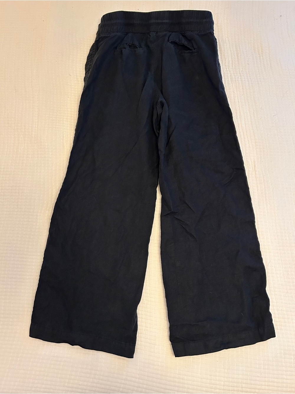 Athleta Cabo Wide Leg Linen Pants in Black - Picture 7 of 8